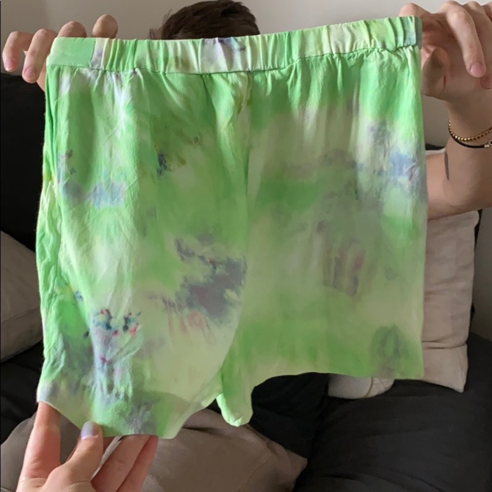 & Other Stories High-Waisted Tie Dye Shorts - Sz.2 - Picture 10 of 12